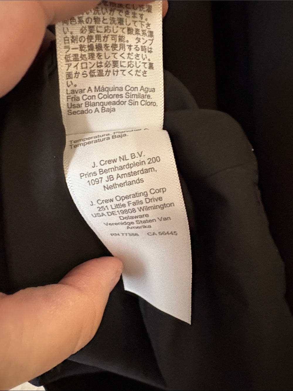 J. Crew Black Scallop-Edge Camisole Size 10 - Picture 6 of 8